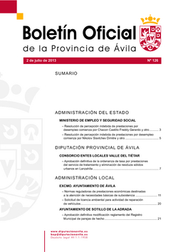 Boletín Oficial de la Provincia del martes, 2 de julio de 2013