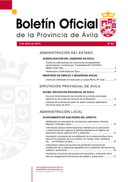 Boletín Oficial de la Provincia del miércoles, 3 de abril de 2013