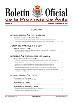 Boletín Oficial de la Provincia del miércoles, 13 de marzo de 2013