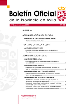 Boletín Oficial de la Provincia del martes, 17 de septiembre de 2013