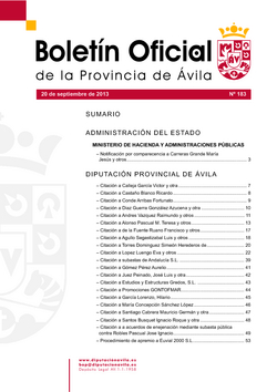 Boletín Oficial de la Provincia del martes, 20 de enero de 2015