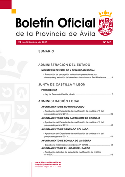 Boletín Oficial de la Provincia del miércoles, 25 de febrero de 2015