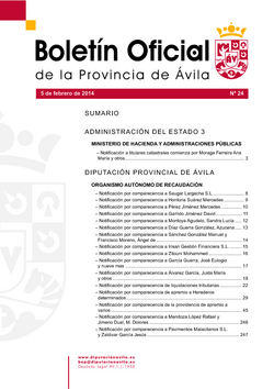 Boletín Oficial de la Provincia del miércoles, 5 de febrero de 2014