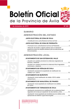 Boletín Oficial de la Provincia del martes, 1 de diciembre de 2015