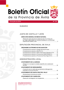 Boletín Oficial de la Provincia del miércoles, 15 de julio de 2015