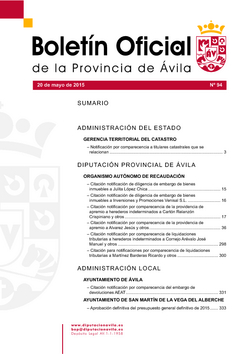 Boletín Oficial de la Provincia del lunes, 30 de noviembre de 2015