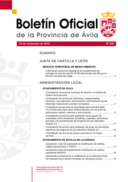 Boletín Oficial de la Provincia del martes, 10 de enero de 2017