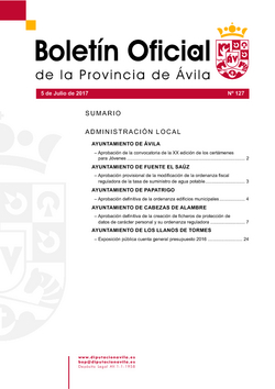 Boletín Oficial de la Provincia del miércoles, 5 de julio de 2017