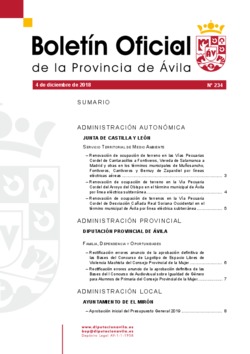 Boletín Oficial de la Provincia del martes, 4 de diciembre de 2018