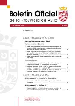 Boletín Oficial de la Provincia del miércoles, 11 de julio de 2018