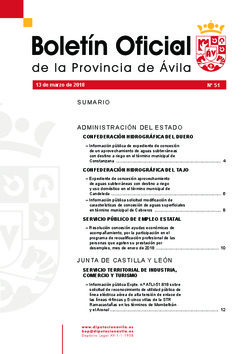 Boletín Oficial de la Provincia del martes, 13 de marzo de 2018