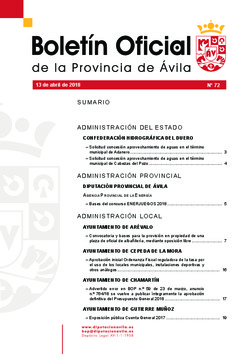 Boletín Oficial de la Provincia del viernes, 13 de abril de 2018