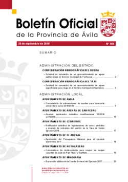 Boletín Oficial de la Provincia del viernes, 28 de septiembre de 2018