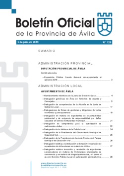 Boletín Oficial de la Provincia del viernes, 5 de julio de 2019