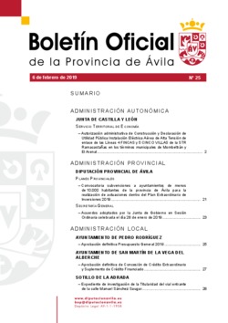 Boletín Oficial de la Provincia del miércoles, 6 de febrero de 2019