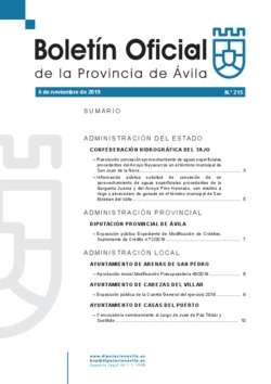 Boletín Oficial de la Provincia del miércoles, 6 de noviembre de 2019