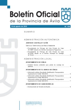 Boletín Oficial de la Provincia del viernes, 16 de agosto de 2019