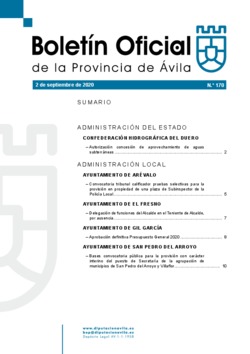 Boletín Oficial de la Provincia del miércoles, 2 de septiembre de 2020