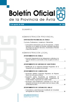 Boletín Oficial de la Provincia del miércoles, 5 de agosto de 2020