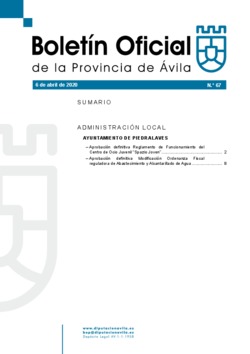 Boletín Oficial de la Provincia del lunes, 6 de abril de 2020