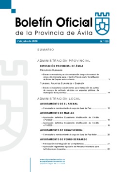 Boletín Oficial de la Provincia del martes, 7 de julio de 2020