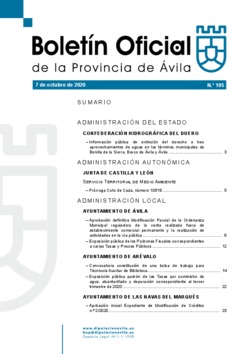 Boletín Oficial de la Provincia del miércoles, 7 de octubre de 2020