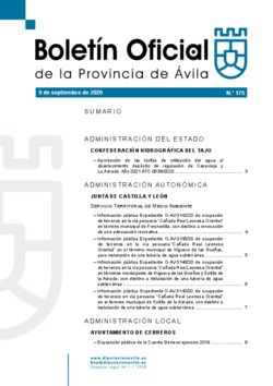 Boletín Oficial de la Provincia del miércoles, 9 de septiembre de 2020