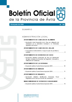 Boletín Oficial de la Provincia del miércoles, 10 de junio de 2020