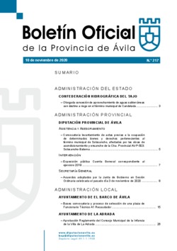 Boletín Oficial de la Provincia del martes, 10 de noviembre de 2020