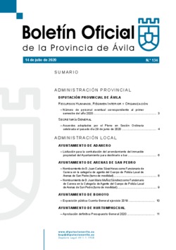 Boletín Oficial de la Provincia del martes, 14 de julio de 2020