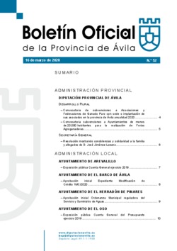 Boletín Oficial de la Provincia del jueves, 26 de marzo de 2020