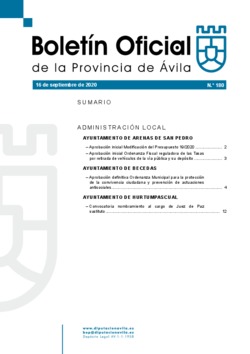 Boletín Oficial de la Provincia del miércoles, 16 de septiembre de 2020