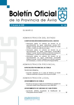 Boletín Oficial de la Provincia del miércoles, 17 de junio de 2020