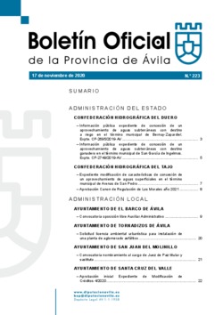 Boletín Oficial de la Provincia del martes, 17 de noviembre de 2020