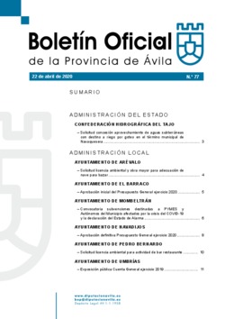 Boletín Oficial de la Provincia del miércoles, 22 de abril de 2020