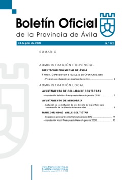 Boletín Oficial de la Provincia del viernes, 24 de julio de 2020