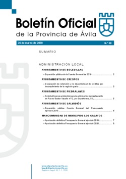 Boletín Oficial de la Provincia del jueves, 26 de marzo de 2020