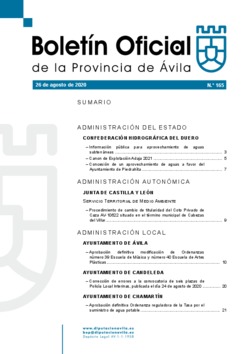 Boletín Oficial de la Provincia del miércoles, 26 de agosto de 2020