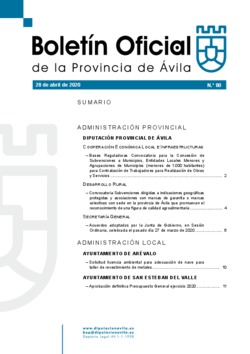 Boletín Oficial de la Provincia del martes, 28 de abril de 2020