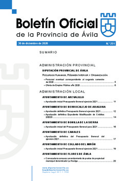 Boletín Oficial de la Provincia del miércoles, 30 de diciembre de 2020