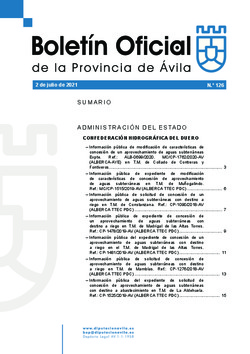 Boletín Oficial de la Provincia del viernes, 2 de julio de 2021