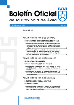 Boletín Oficial de la Provincia del jueves, 4 de febrero de 2021