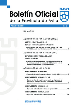 Boletín Oficial de la Provincia del miércoles, 7 de abril de 2021