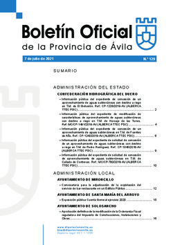 Boletín Oficial de la Provincia del miércoles, 7 de julio de 2021