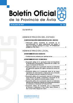 Boletín Oficial de la Provincia del miércoles, 16 de junio de 2021