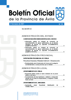 Boletín Oficial de la Provincia del miércoles, 17 de marzo de 2021