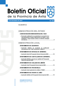 Boletín Oficial de la Provincia del jueves, 23 de diciembre de 2021
