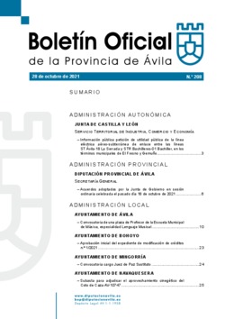 Boletín Oficial de la Provincia del jueves, 28 de octubre de 2021