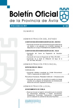 Boletín Oficial de la Provincia del viernes, 29 de octubre de 2021