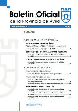 Boletín Oficial de la Provincia del viernes, 31 de diciembre de 2021